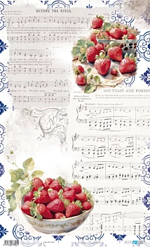 Papel de Arroz Strawberry V Fruits Market PapersForYou 54x33cm