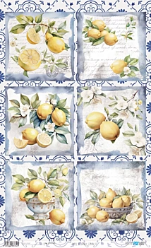 Papel de Arroz Lemon II Fruits Market PapersForYou 54x33cm