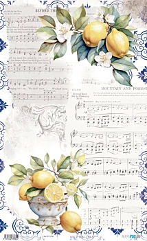 Papel de Arroz Lemon V Fruits Market PapersForYou 54x33cm