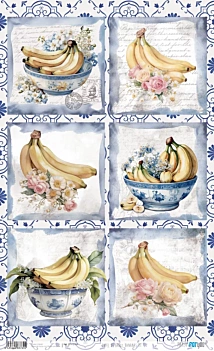 Papel de Arroz Bananas II Fruits Market PapersForYou 54x33cm