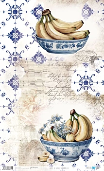 Papel de Arroz Bananas III Fruits Market PapersForYou 54x33cm
