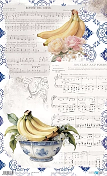 Papel de Arroz Bananas V Fruits Market PapersForYou 54x33cm