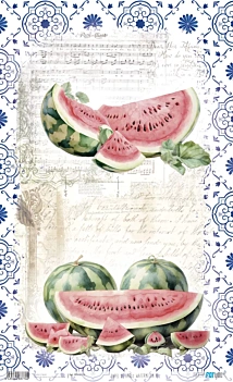 Papel de Arroz Watermelon I Fruits Market PapersForYou 54x33cm