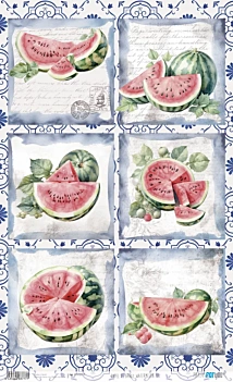Papel de Arroz Watermelon II Fruits Market PapersForYou 54x33cm