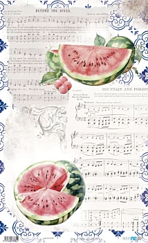 Papel de Arroz Watermelon V Fruits Market PapersForYou 54x33cm