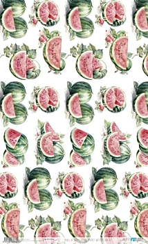 Papel de Arroz Watermelon VI Fruits Market PapersForYou 54x33cm