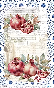 Papel de Arroz Grenades I Fruits Market PapersForYou 54x33cm