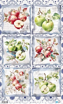 Papel de Arroz Apples II Fruits Market PapersForYou 54x33cm