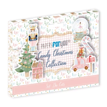 Kit papeles vellum Candy Christmas PapersForYou 30x30cm