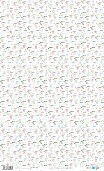 Papel de arroz Bolas de Nieve Candy Christmas PapersForYou 54x33cm