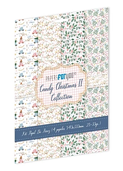 Kit 4 papeles de arroz I Candy Christmas PapersForYou