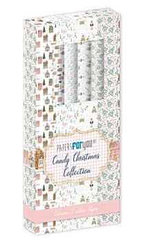 Tela de encuadernar Muérdago Candy Christmas PapersForYou 70x50cm