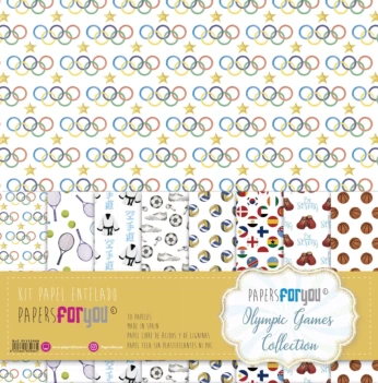 Tela de encuadernar VIII Olympic Games PapersForYou 70x50cm