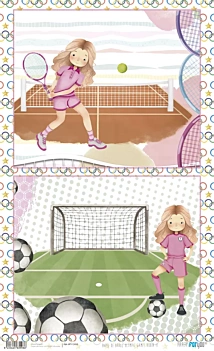Papel de Arroz Niña Rubia I Olympic Games PapersForYou 54x33cm