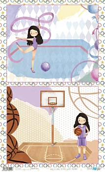 Papel de Arroz Niña Rubia IV Olympic Games PapersForYou 54x33cm