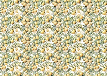 Tela de encuadernar Lemon II Fruits Company PapersForYou 70x50cm