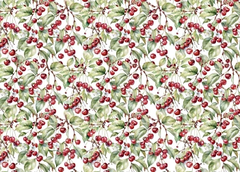 Tela de encuadernar Cherry II Fruits Market PapersForYou 70x50cm