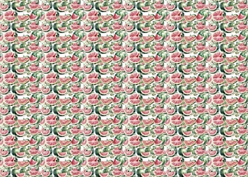 Tela de encuadernar Watermelon III Fruits Market PapersForYou 70x50cm