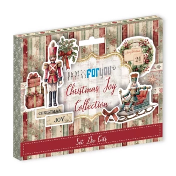 Kit 6 papeles vellum Christmas Joy PapersForYou 30x31m