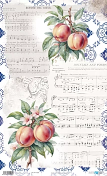 Papel de Arroz Peaches V Fruits Market PapersForYou 54x33cm