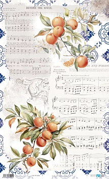 Papel de Arroz Oranges V Fruits Market PapersForYou 54x33cm