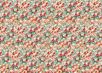 Tela de encuadernar Peaches II Fruits Market PapersForYou 70x50cm