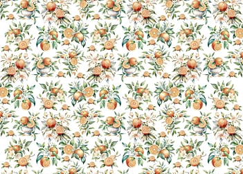 Tela de encuadernar Peaches IV IFruits Market PapersForYou 70x50cm