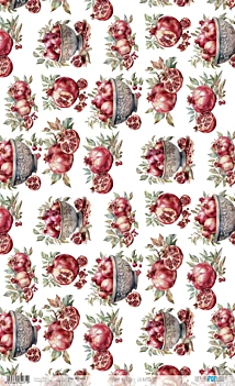 Papel de Arroz Grenades VI Fruits Market PapersForYou 54x33cm