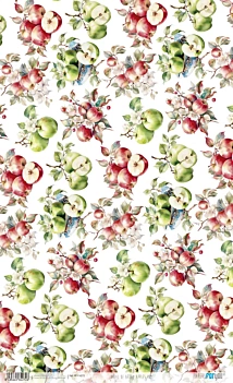Papel de Arroz Apples VI Fruits Market PapersForYou 54x33cm