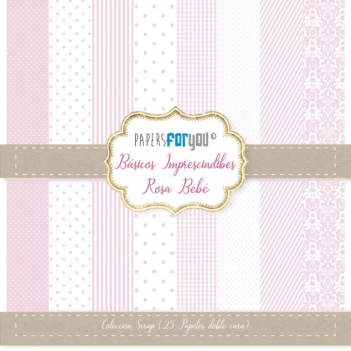 Kit de scrapbooking Básicos Mint PapersForYou 15x15cm