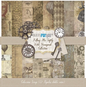 Basic PapersForYou Silver scrapbooking kit 30x30cm