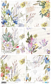 Carta di riso Fiori e carte CarteForYou 54x33cm