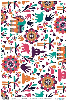 Papel de Cartonaje Alegría Colores por el Mundo PapersForYou 32x48cm