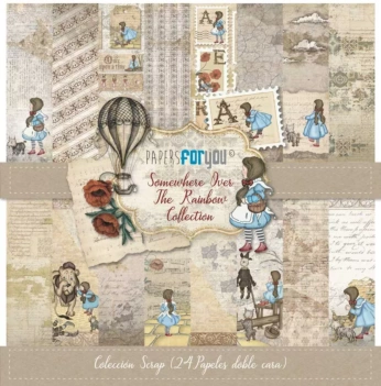 PapersForYou Paper Kit Somewhere Over the Rainbow 15x15cm