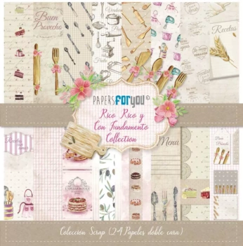 Kit de Scrapbooking Scandi Style PapersForYou 17x17

