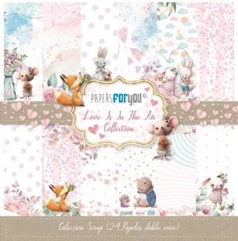 PapersForYou Papier Kit Love is in the Air 15x15cm


