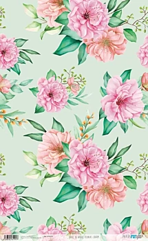 Rijstpapier Peonies Charm PapersForYou 54x33cm

