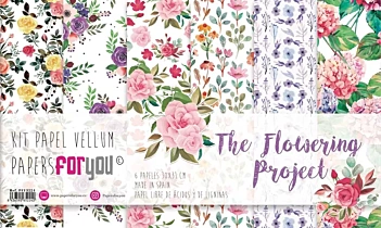 Vellum Paper Kit The Flowering Project PapersForYou 30x31cm


