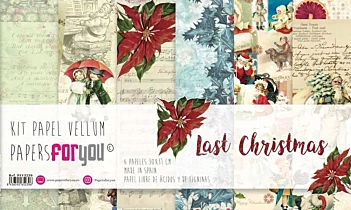 Kit de Papeles Vellum Last Christmas PapersForYou 30x31cm


