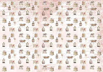 SUPER OFERTA **40%** Tela de Encuadernar Un Día Mágico Detalles PapersForYou 70x50cm