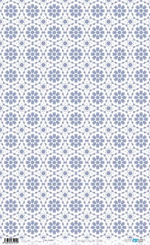 Papel de arroz Patrón Floral PapersForYou 54x33cm