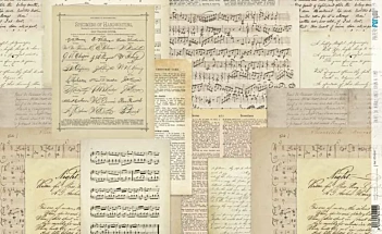 Rijstpapier Bladmuziek Once Upon a Time PapersForYou 54x33cm