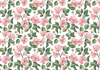 Tela de Encuadernar Floral PapersForYou 70x50cm