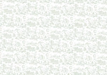 Tela de Encuadernar Toile de Jouy Menta PapersForYou 70x50cm