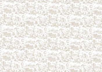 Tela de Encuadernar Toile de Jouy Tierra PapersForYou 70x50cm