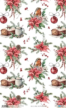 Papier de riz « Christmas Morning » de PapersForYou, 54 x 33 cm
