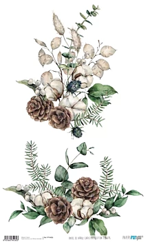 Cotton Flowers Rice Paper PapersForYou 54x33cm