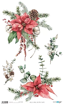Rice Paper Christmas Flower PapersForYou 54x33cm