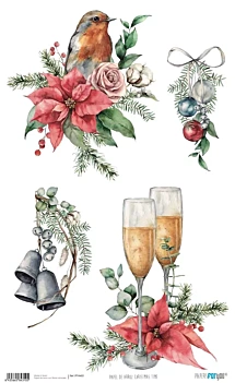 Papier ryżowy Christmas Time II PapersForYou 54x33cm