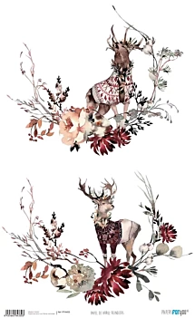 Reindeers PapersForYou Rice Paper 54x33cm